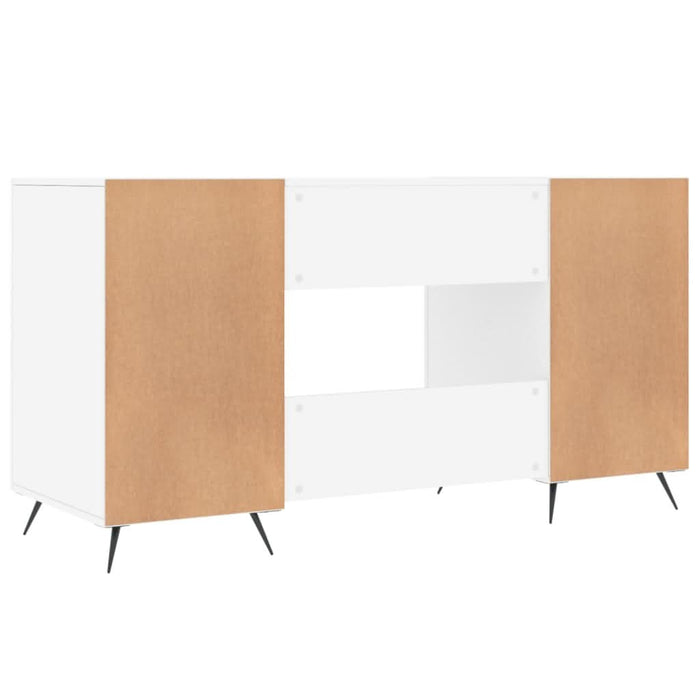Birou, alb, 140x50x75 cm, lemn compozit - WALTI WALTI
