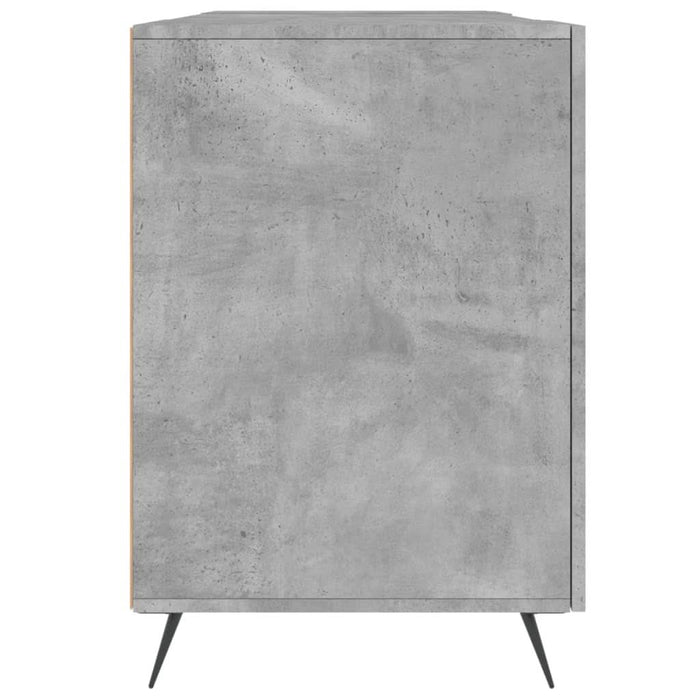 Birou, gri beton, 140x50x75 cm, lemn compozit - WALTI WALTI
