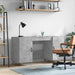 Birou, gri beton, 140x50x75 cm, lemn compozit - WALTI WALTI