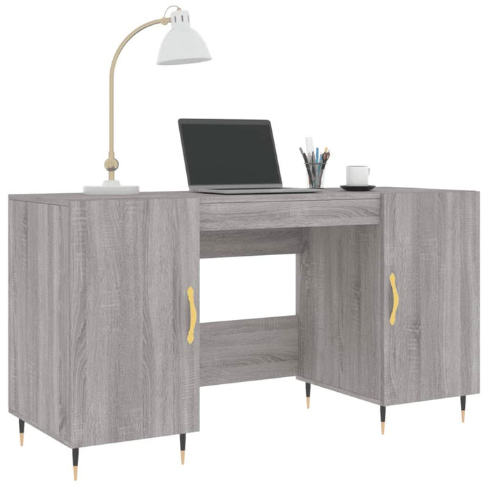 Birou, gri sonoma, 140x50x75 cm, lemn compozit - WALTI WALTI