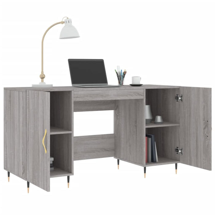 Birou, gri sonoma, 140x50x75 cm, lemn compozit - WALTI WALTI