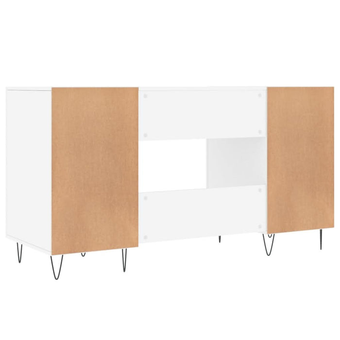 Birou, alb, 140x50x75 cm, lemn compozit - WALTI WALTI