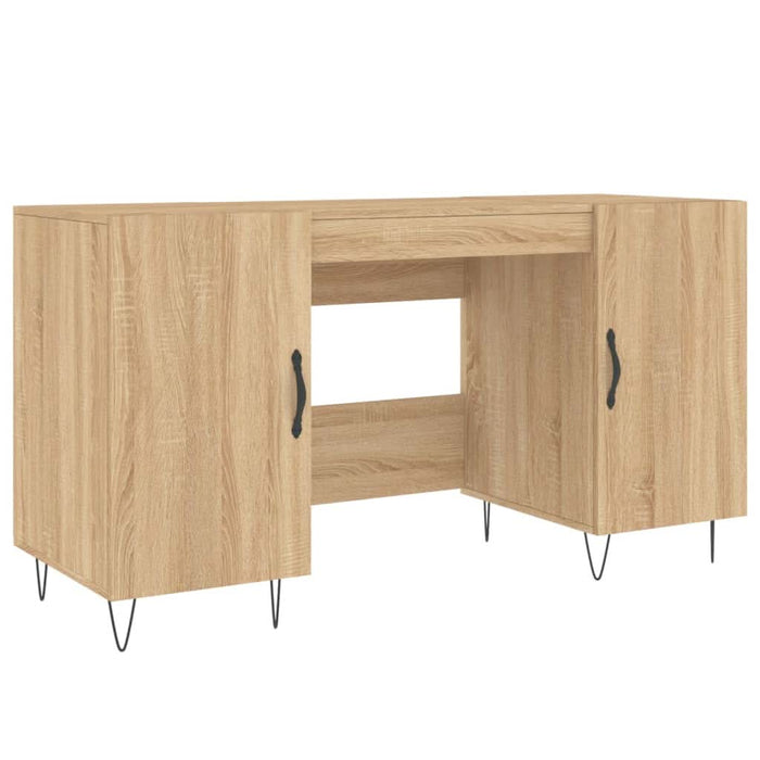 Birou, stejar sonoma, 140x50x75 cm, lemn compozit - WALTI WALTI