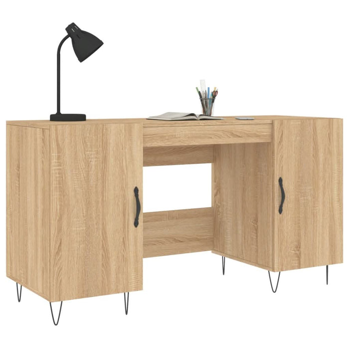 Birou, stejar sonoma, 140x50x75 cm, lemn compozit - WALTI WALTI