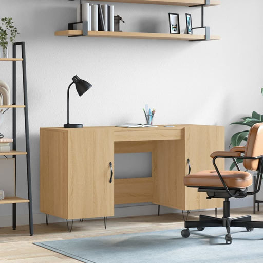 Birou, stejar sonoma, 140x50x75 cm, lemn compozit - WALTI WALTI