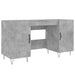 Birou, gri beton, 140x50x75 cm, lemn compozit - WALTI WALTI