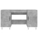 Birou, gri beton, 140x50x75 cm, lemn compozit - WALTI WALTI