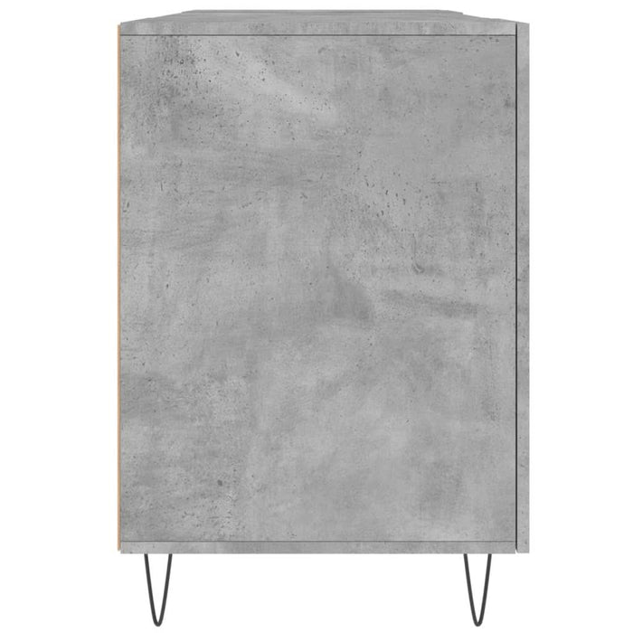 Birou, gri beton, 140x50x75 cm, lemn compozit - WALTI WALTI