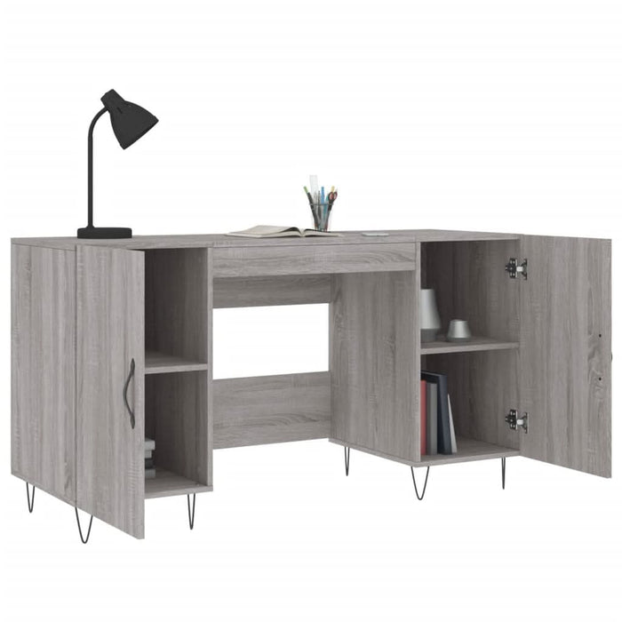 Birou, gri sonoma, 140x50x75 cm, lemn compozit - WALTI WALTI