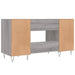 Birou, gri sonoma, 140x50x75 cm, lemn compozit - WALTI WALTI