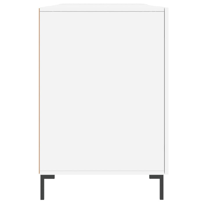 Birou, alb extralucios, 140x50x75 cm, lemn compozit - WALTI WALTI