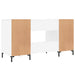 Birou, alb extralucios, 140x50x75 cm, lemn compozit - WALTI WALTI