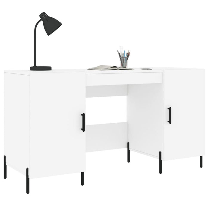Birou, alb, 140x50x75 cm, lemn compozit - WALTI WALTI