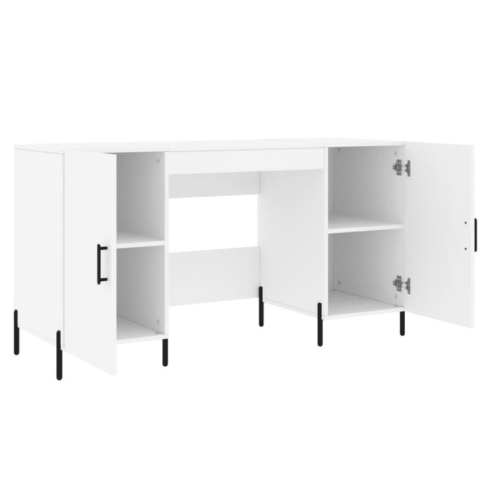 Birou, alb, 140x50x75 cm, lemn compozit - WALTI WALTI