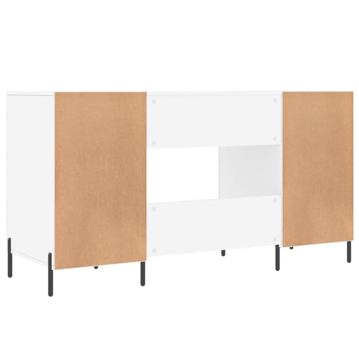 Birou, alb, 140x50x75 cm, lemn compozit - WALTI WALTI