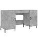 Birou, gri beton, 140x50x75 cm, lemn compozit - WALTI WALTI
