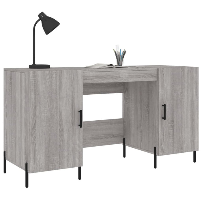 Birou, gri sonoma, 140x50x75 cm, lemn compozit - WALTI WALTI
