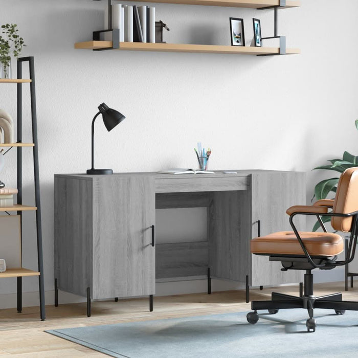 Birou, gri sonoma, 140x50x75 cm, lemn compozit - WALTI WALTI