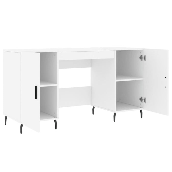 Birou, alb, 140x50x75 cm, lemn compozit - WALTI WALTI