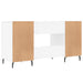 Birou, alb, 140x50x75 cm, lemn compozit - WALTI WALTI