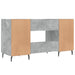 Birou, gri beton, 140x50x75 cm, lemn compozit - WALTI WALTI