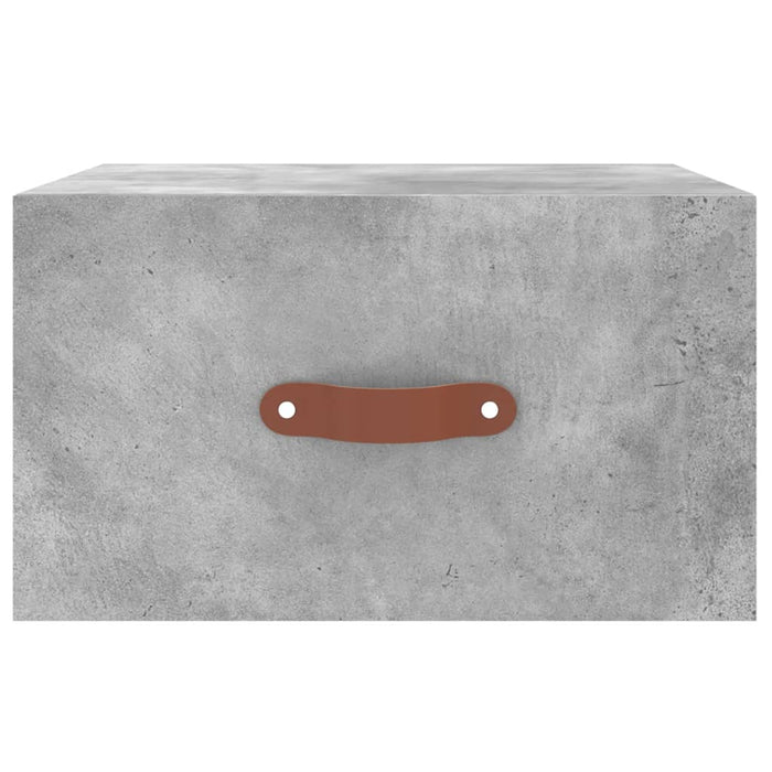 Noptiere montate pe perete 2 buc. gri beton 35x35x20 cm - WALTI WALTI