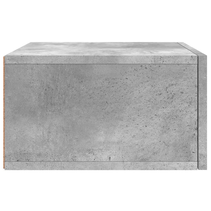 Noptiere montate pe perete 2 buc. gri beton 35x35x20 cm - WALTI WALTI