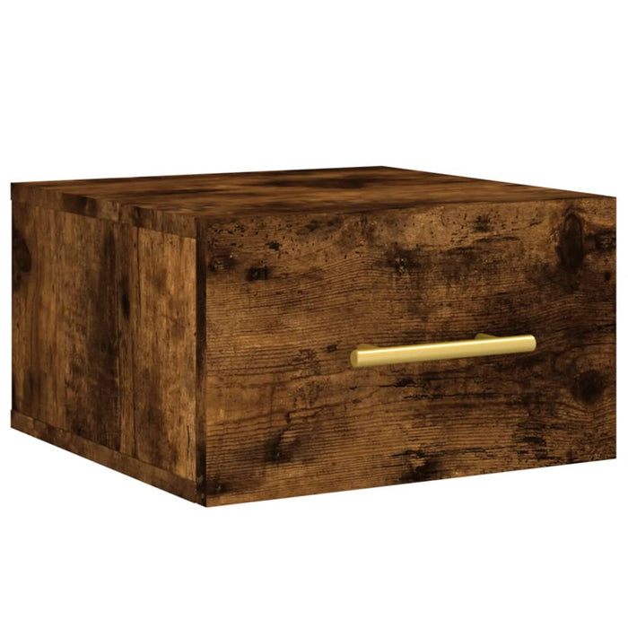 Noptiere de perete, 2 buc., stejar afumat, 35x35x20 cm - WALTI WALTI