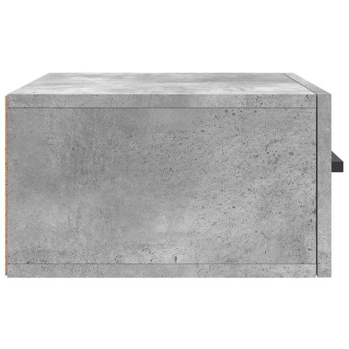 Noptiere montate pe perete 2 buc. gri beton 35x35x20 cm - WALTI WALTI
