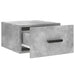 Noptiere montate pe perete 2 buc. gri beton 35x35x20 cm - WALTI WALTI