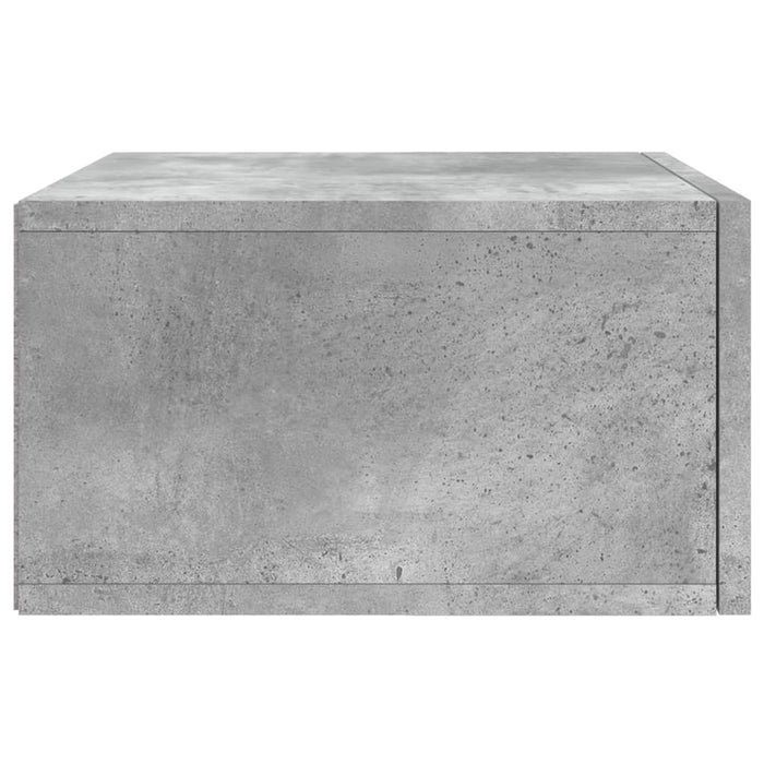 Noptiere montate pe perete 2 buc. gri beton 35x35x20 cm - WALTI WALTI