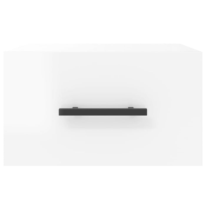 Noptiere de perete, 2 buc., alb extralucios, 35x35x20 cm - WALTI WALTI