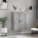 Dulap pe perete, gri beton, 69,5x34x90 cm, lemn prelucrat - WALTI WALTI