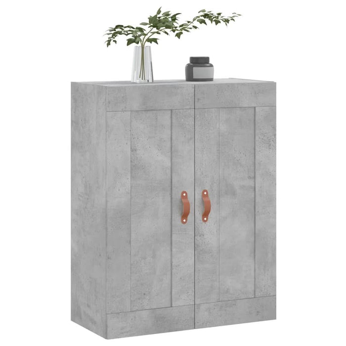 Dulap pe perete, gri beton, 69,5x34x90 cm, lemn prelucrat - WALTI WALTI