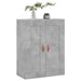 Dulap pe perete, gri beton, 69,5x34x90 cm, lemn prelucrat - WALTI WALTI