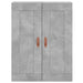 Dulap pe perete, gri beton, 69,5x34x90 cm, lemn prelucrat - WALTI WALTI