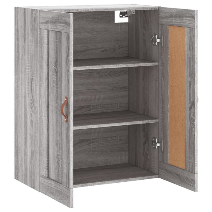 Dulap pe perete, sonoma gri, 69,5x34x90 cm, lemn prelucrat - WALTI WALTI