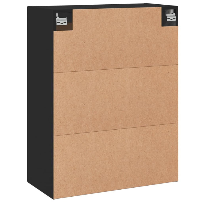 Dulap montat pe perete, negru, 69,5x34x90 cm, lemn prelucrat - WALTI WALTI
