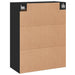Dulap montat pe perete, negru, 69,5x34x90 cm, lemn prelucrat - WALTI WALTI