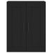 Dulap montat pe perete, negru, 69,5x34x90 cm, lemn prelucrat - WALTI WALTI