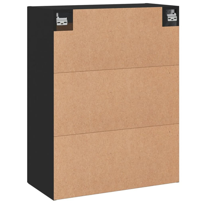 Dulap montat pe perete, negru, 69,5x34x90 cm, lemn prelucrat - WALTI WALTI