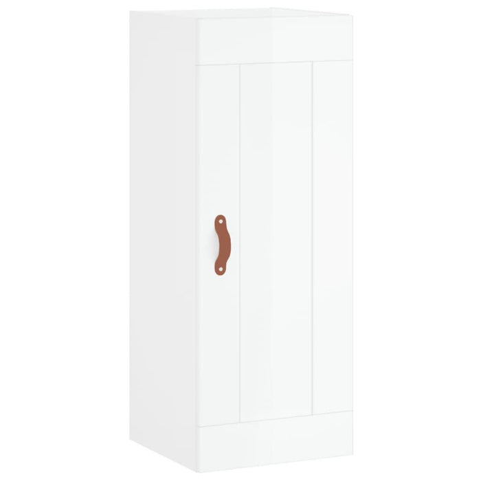 Dulap de perete, alb extralucios, 34,5x34x90 cm, lemn prelucrat - WALTI WALTI