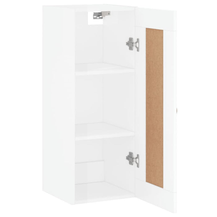 Dulap de perete, alb extralucios, 34,5x34x90 cm, lemn prelucrat - WALTI WALTI