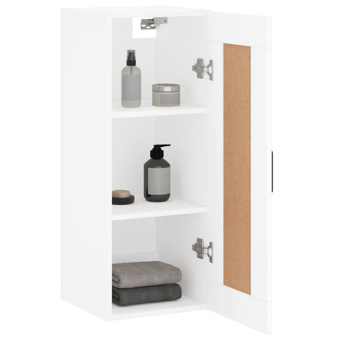 Dulap de perete, alb, 34,5x34x90 cm, lemn prelucrat - WALTI WALTI