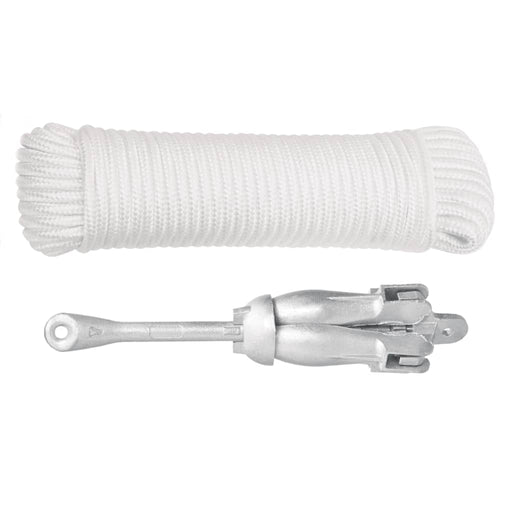 Ancoră pliabilă cu funie, argintiu, 3,2 kg, fier maleabil - WALTI WALTI