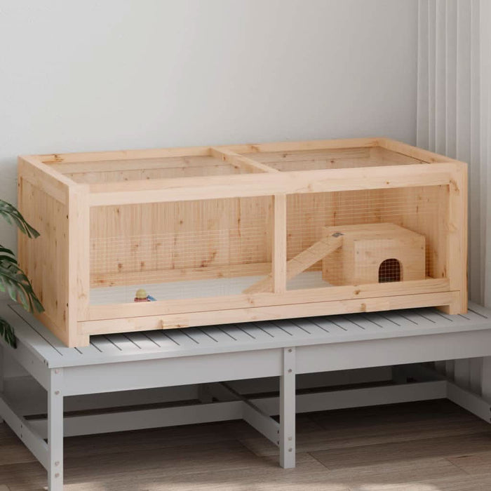 Cușcă pentru hamsteri, 104x52x54 cm, lemn masiv de brad - WALTI WALTI