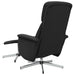 Scaun rabatabil cu taburet, negru, material textil - WALTI WALTI