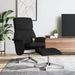 Scaun rabatabil cu taburet, negru, material textil - WALTI WALTI