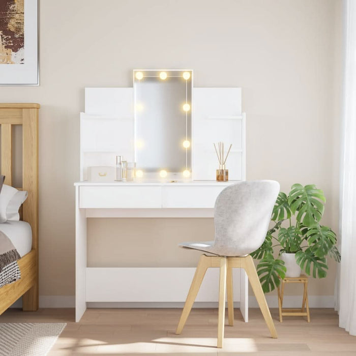 Masă de toaletă cu LED-uri albe, 96x40x142 cm - WALTI WALTI