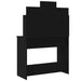 Masă de toaletă cu LED-uri, negru, 96x40x142 cm - WALTI WALTI